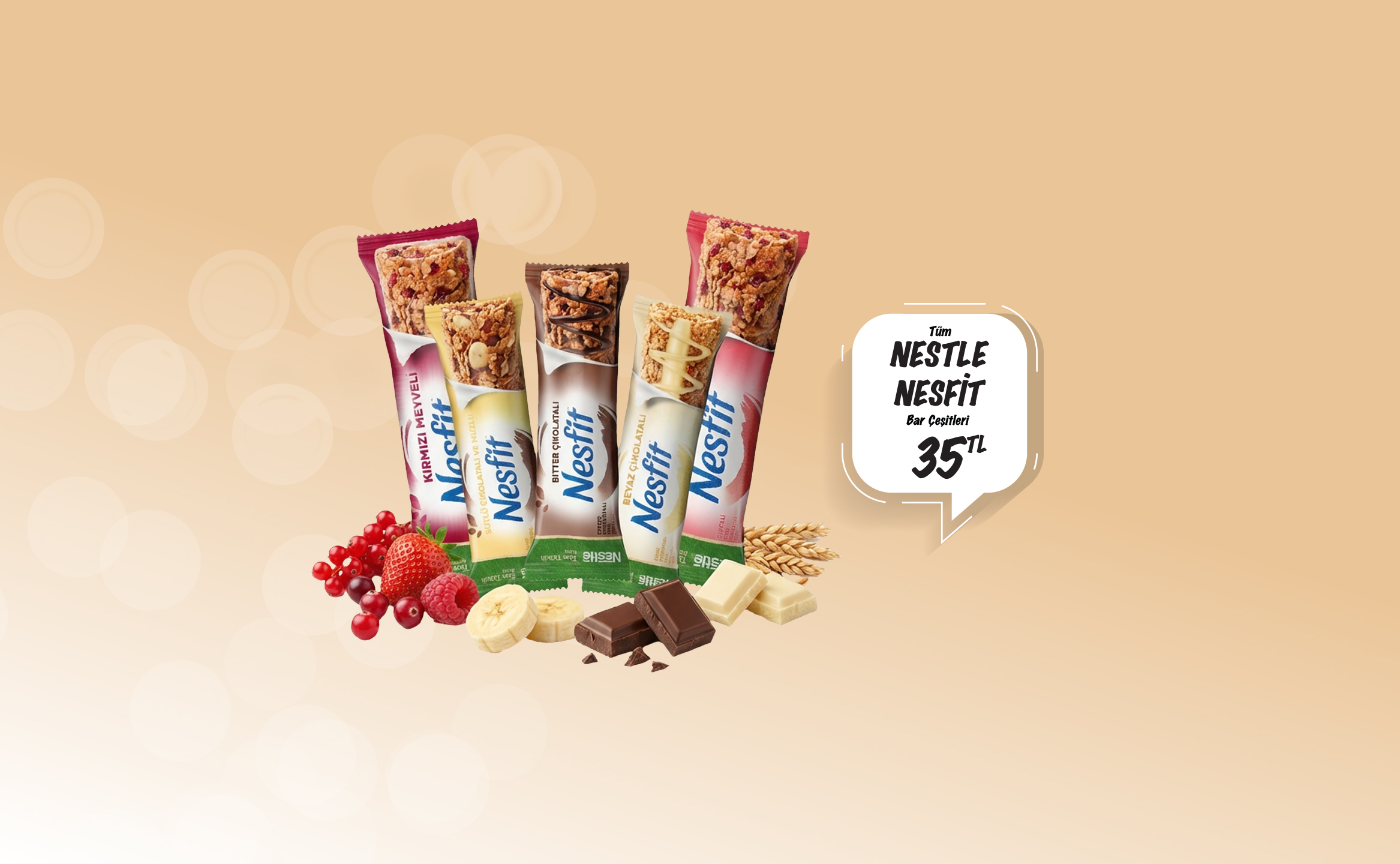 Seçili Minimarketler'de Nestlé Nesfit Çeşitleri Sadece 35 TL